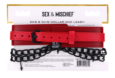 Ex's & Oh's Collar and Leash