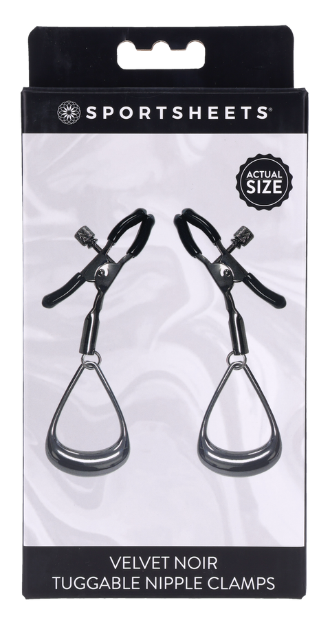 Velvet Noir Tuggable Nipple Clamps