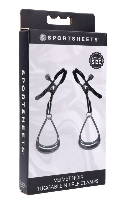 Velvet Noir Tuggable Nipple Clamps